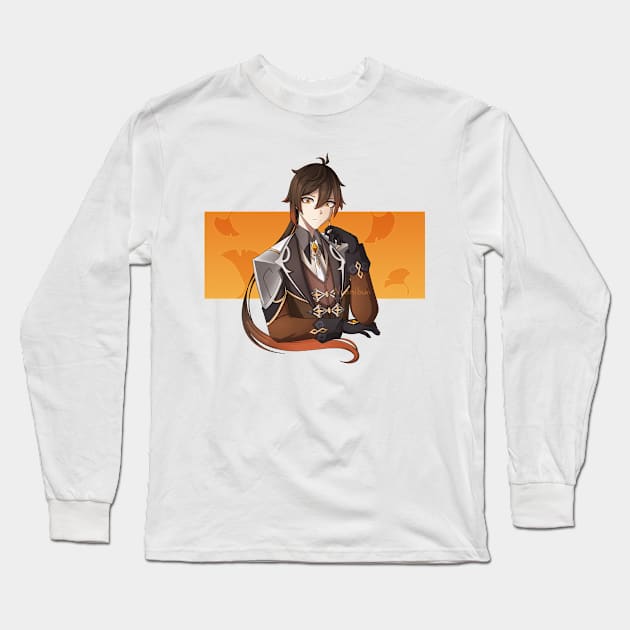 Zhongli Long Sleeve T-Shirt by Nyanibun